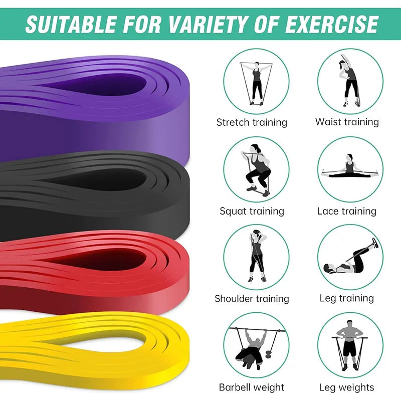 Widerstandsband-Set mit 4 Widerstandsstufen | Fitness, Crossfit und Heimtraining